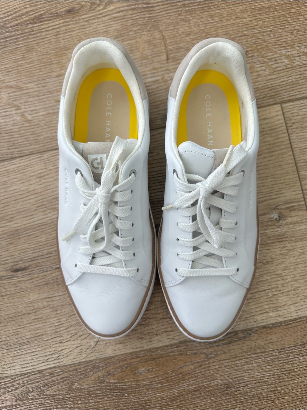 Cole Haan White Leather Sneakers